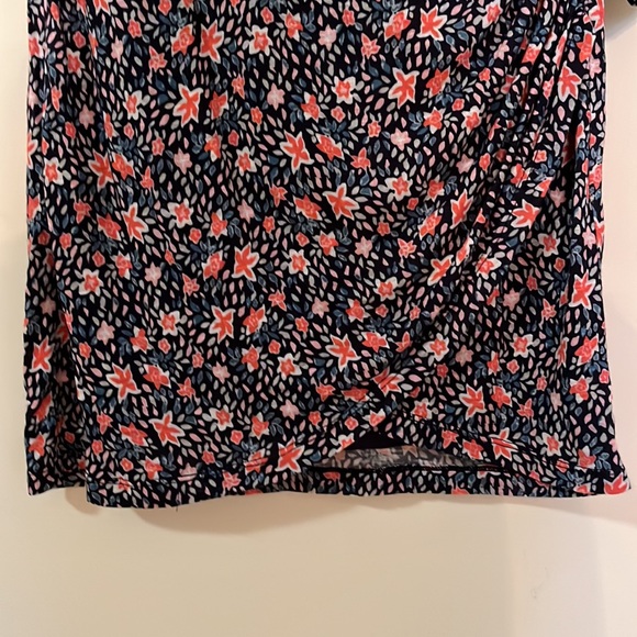 Rebecca Taylor Twilight Jersey Dress Long Sleeve Dark Navy Floral NWT - Picture 8 of 9